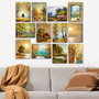 Wallity Set de 12 Cuadros Decorativos Multicolor en MDF de 20 x 15 cm